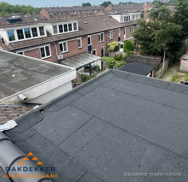 Dakinspectie plat dak aanbouw in Noord-Holland Dakinspectie plat dak aanbouw in Noord-Holland